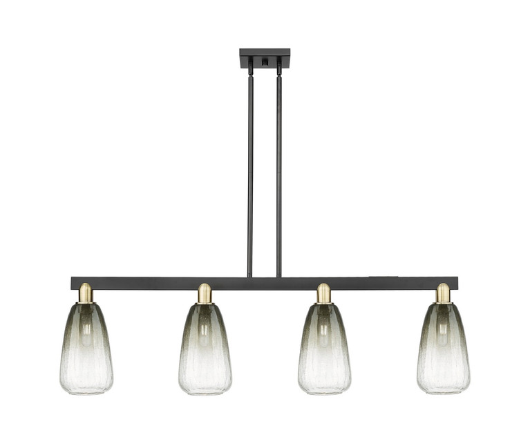 Innovations - 716-4I-BAB-G480-6SL - Four Light Island Pendant - Arcadia - Black Antique Brass