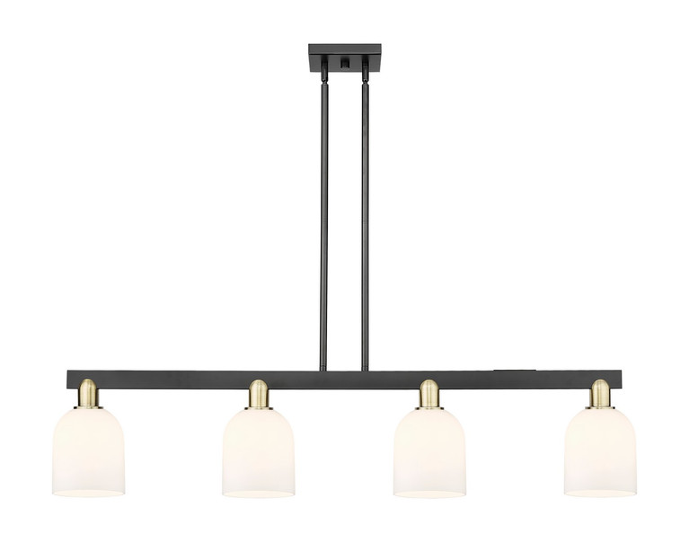 Innovations - 716-4I-BAB-G558-6GWH - Four Light Island Pendant - Arcadia - Black Antique Brass