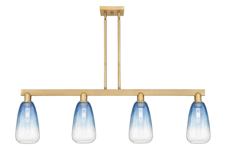 Innovations - 716-4I-BB-G480-6SB - Four Light Island Pendant - Arcadia - Brushed Brass