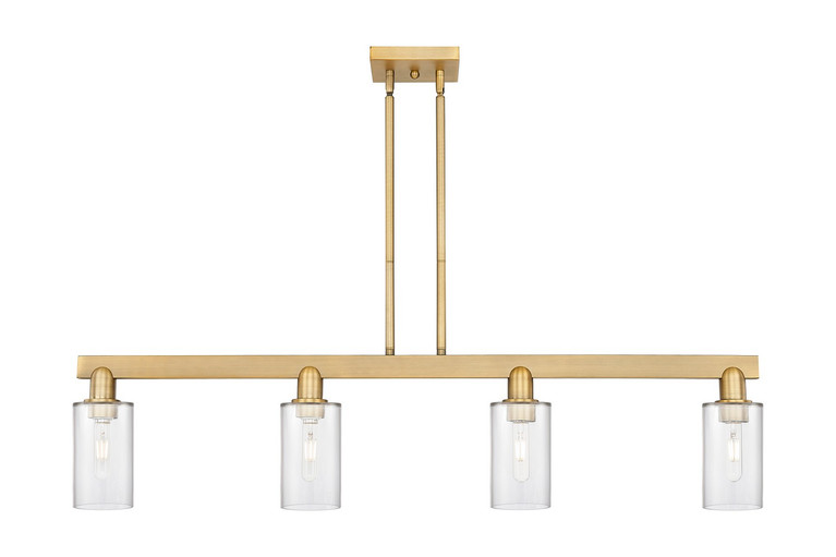 Innovations - 716-4I-BB-G802 - Four Light Island Pendant - Arcadia - Brushed Brass