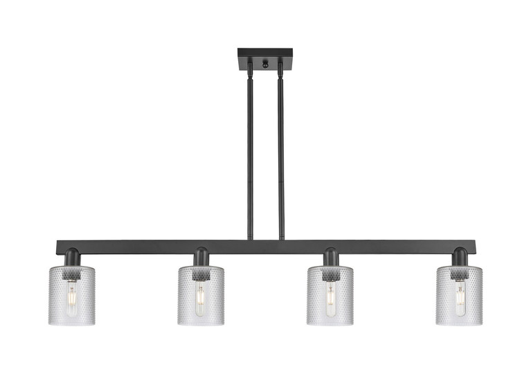 Innovations - 716-4I-BK-G112 - Four Light Island Pendant - Arcadia - Matte Black