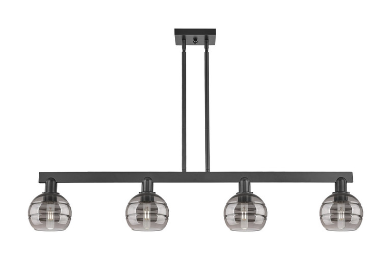 Innovations - 716-4I-BK-G556-6SM - Four Light Island Pendant - Arcadia - Matte Black