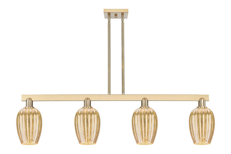 Innovations - 716-4I-CB-G457-6ME - Four Light Island Pendant - Arcadia - Champagne Bronze