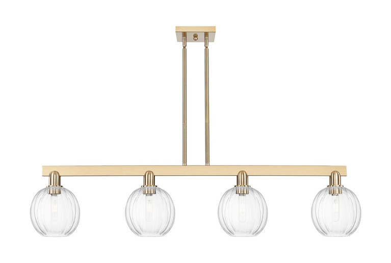 Innovations - 716-4I-CB-G458-7CL - Four Light Island Pendant - Arcadia - Champagne Bronze