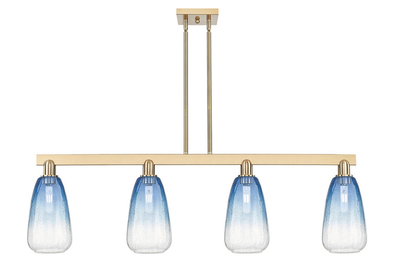 Innovations - 716-4I-CB-G480-6SB - Four Light Island Pendant - Arcadia - Champagne Bronze