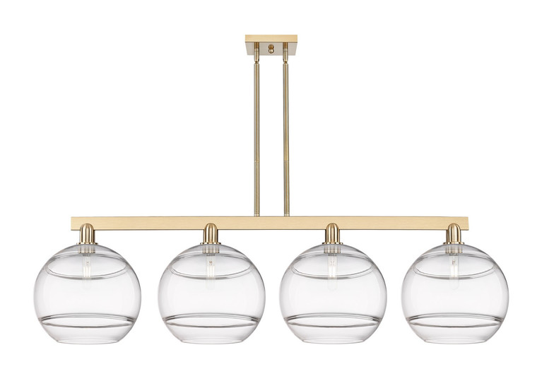 Innovations - 716-4I-CB-G556-12CL - Four Light Island Pendant - Arcadia - Champagne Bronze