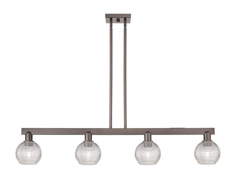Innovations - 716-4I-OB-G122C-6CL - Four Light Island Pendant - Arcadia - Oil Rubbed Bronze