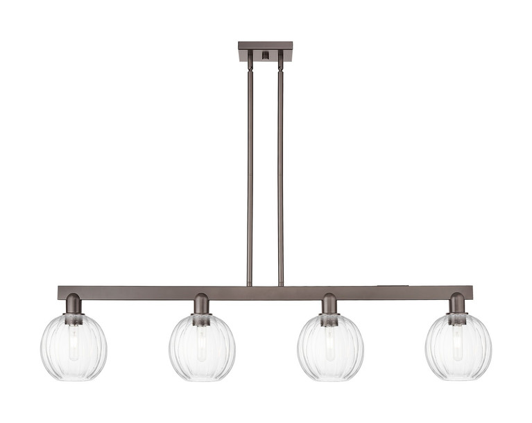 Innovations - 716-4I-OB-G458-7CL - Four Light Island Pendant - Arcadia - Oil Rubbed Bronze