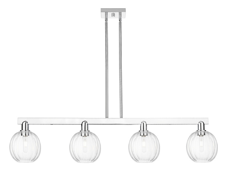 Innovations - 716-4I-PC-G458-7CL - Four Light Island Pendant - Arcadia - Polished Chrome