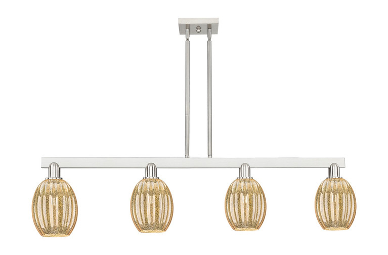 Innovations - 716-4I-SN-G459-6ME - Four Light Island Pendant - Arcadia - Brushed Satin Nickel