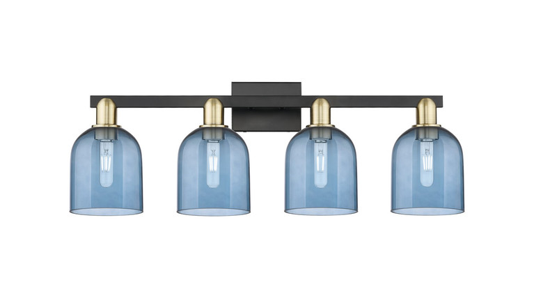Innovations - 716-4W-BAB-G558-6BL - Four Light Bath Vanity - Arcadia - Black Antique Brass