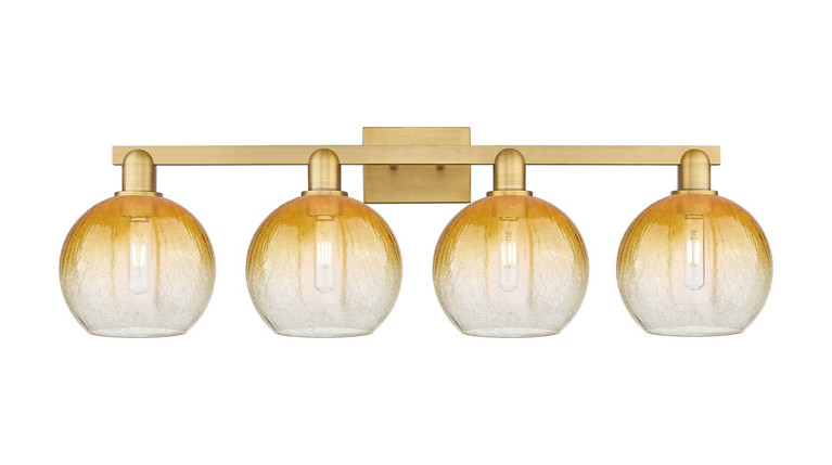 Innovations - 716-4W-BB-G483-8AM - Four Light Bath Vanity - Arcadia - Brushed Brass