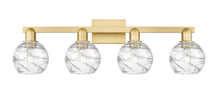Innovations - 716-4W-SG-G1213-6CL - Four Light Bath Vanity - Arcadia - Satin Gold