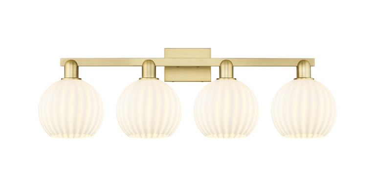 Innovations - 716-4W-SG-G1217-8WV - Four Light Bath Vanity - Arcadia - Satin Gold