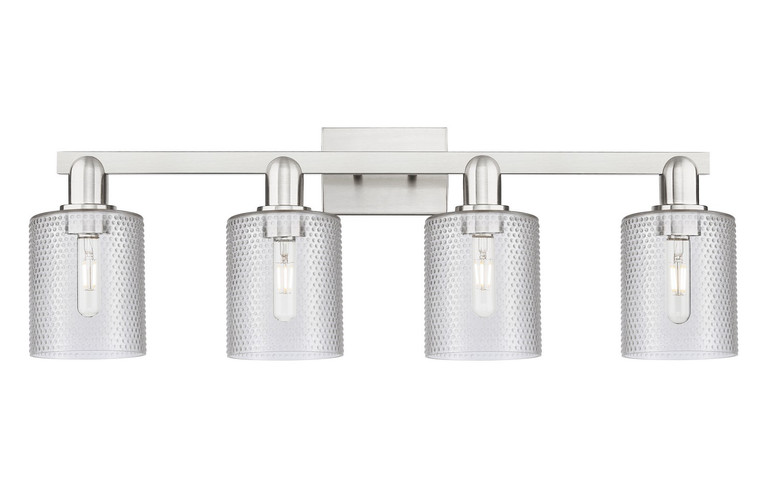Innovations - 716-4W-SN-G112 - Four Light Bath Vanity - Arcadia - Brushed Satin Nickel