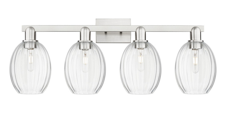 Innovations - 716-4W-SN-G459-6CL - Four Light Bath Vanity - Arcadia - Brushed Satin Nickel