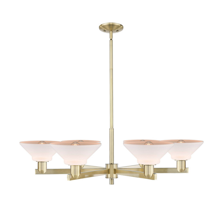 Innovations - 716-6CR-AB-G131 - Six Light Chandelier - Arcadia - Antique Brass
