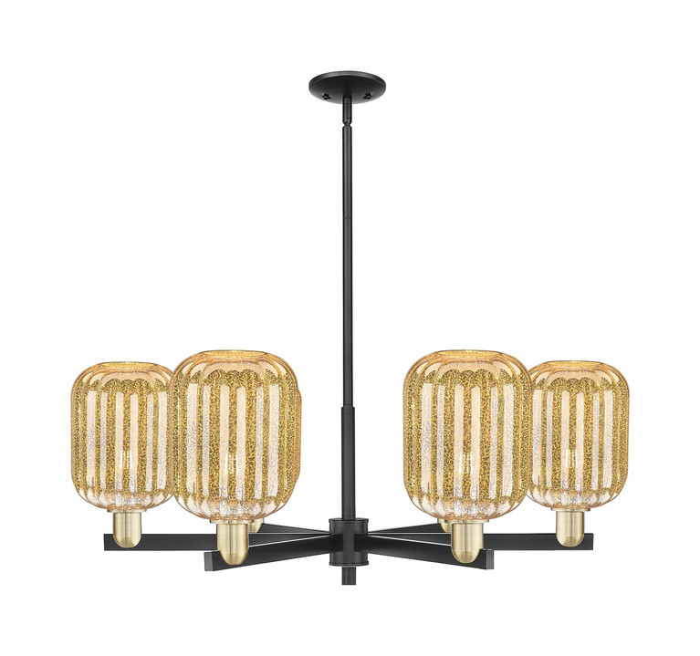 Innovations - 716-6CR-BAB-G460-7ME - Six Light Chandelier - Arcadia - Black Antique Brass