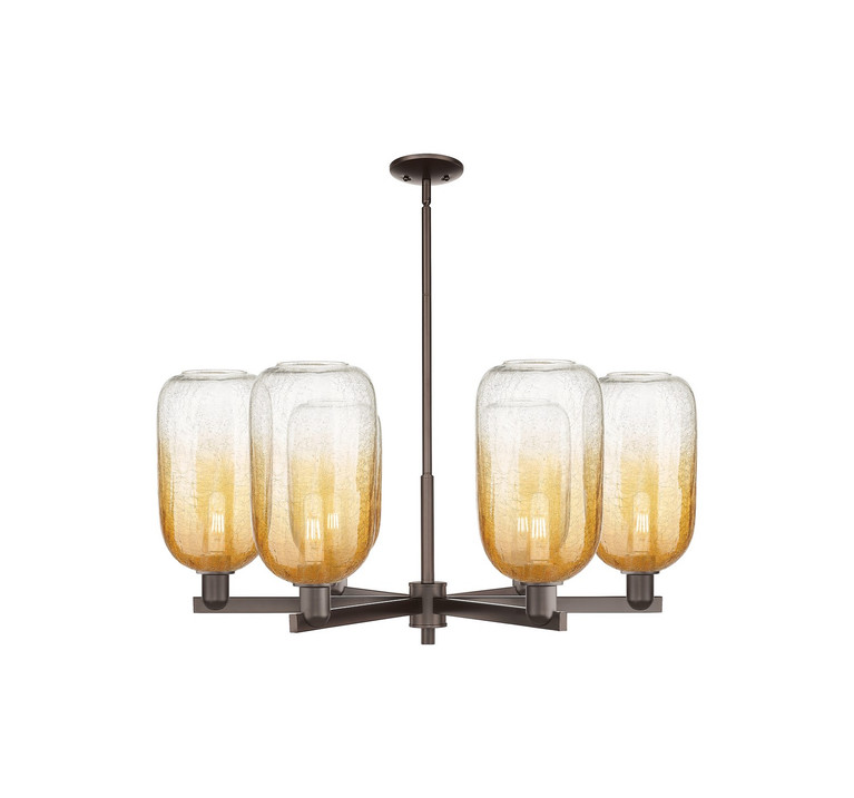 Innovations - 716-6CR-OB-G482-7AM - Six Light Chandelier - Arcadia - Oil Rubbed Bronze