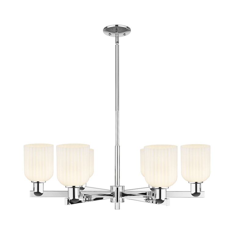 Innovations - 716-6CR-PC-G559-5GWH - Six Light Chandelier - Arcadia - Polished Chrome