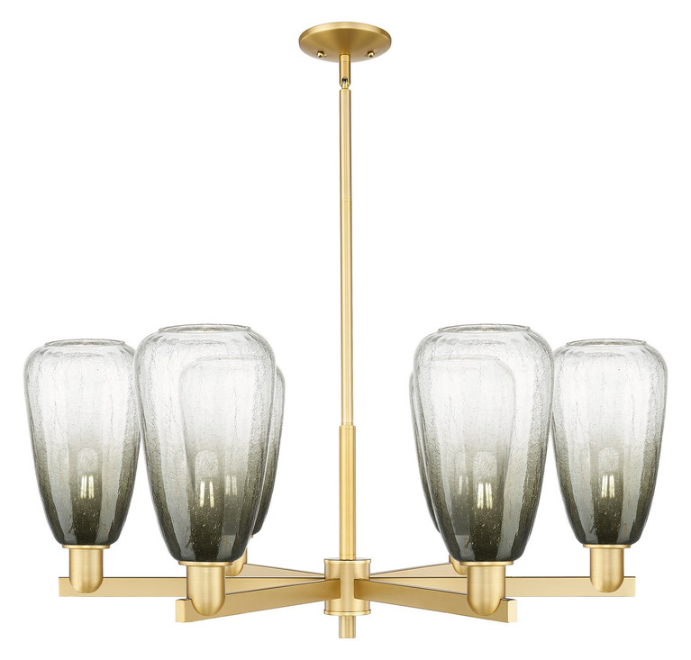 Innovations - 716-6CR-SG-G480-6SL - Six Light Chandelier - Arcadia - Satin Gold
