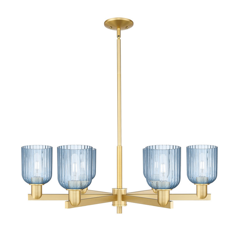 Innovations - 716-6CR-SG-G559-5BL - Six Light Chandelier - Arcadia - Satin Gold