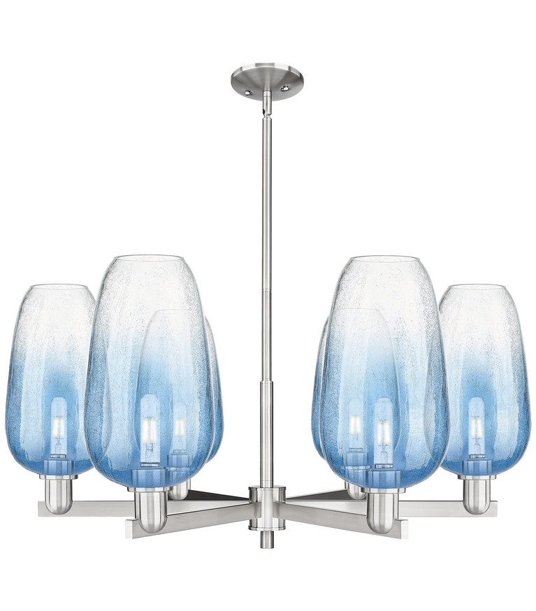 Innovations - 716-6CR-SN-G484-7SB - Six Light Chandelier - Arcadia - Satin Nickel