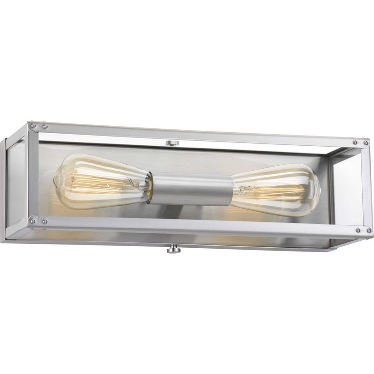 Progress Lighting - P300135-135 - Two Light Bath - Union Square - Stainless Steel