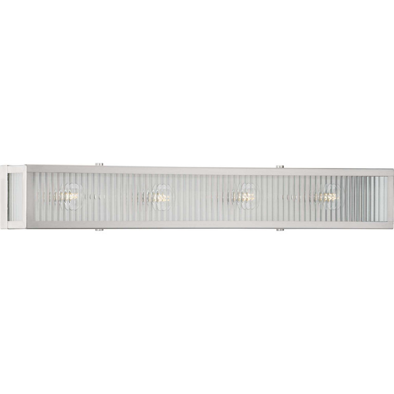 Progress Lighting - P300267-135 - Four Light Bath - Dwyer - Stainless Steel