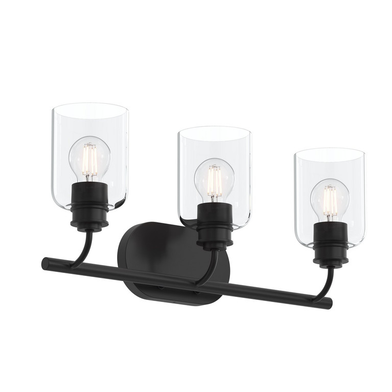 Progress Lighting - P300567-31M - Three Light Bath Vanity - Reines - Matte Black