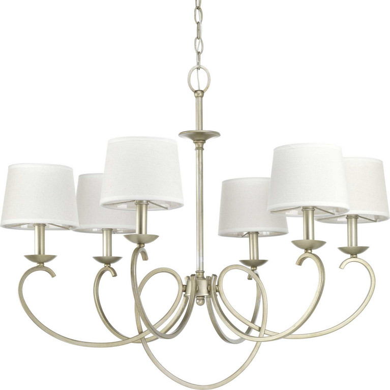 Progress Lighting - P400075-134 - Six Light Chandelier - Savor - Silver Ridge