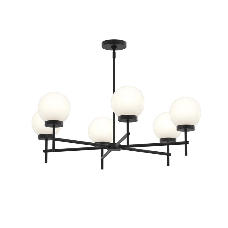 Progress Lighting - P400469-31M - Six Light Chandelier - Rigsby - Matte Black
