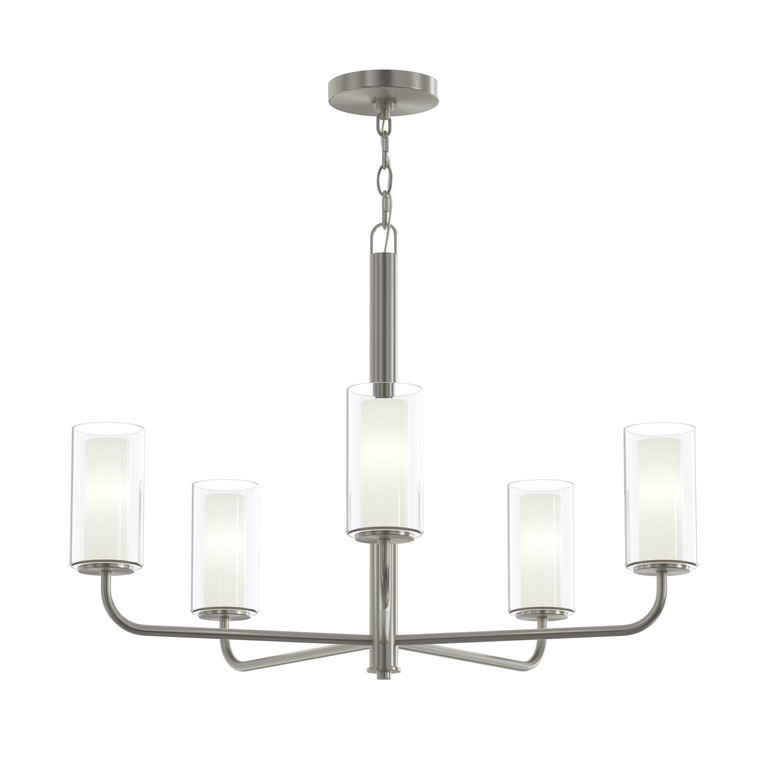 Progress Lighting - P400475-009 - Five Light Chandelier - Mack - Brushed Nickel
