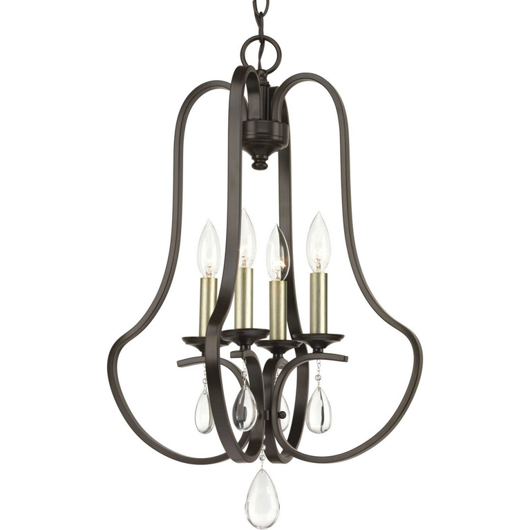 Progress Lighting - P500099-020 - Four Light Pendant - Anjoux - Antique Bronze