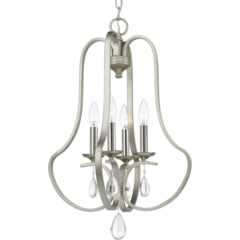 Progress Lighting - P500099-134 - Four Light Pendant - Anjoux - Silver Ridge