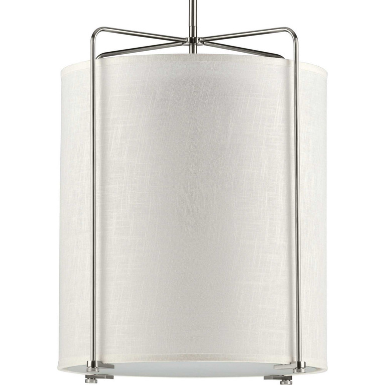 Progress Lighting - P500139-009 - Three Light Foyer Pendant - Kempsey - Brushed Nickel