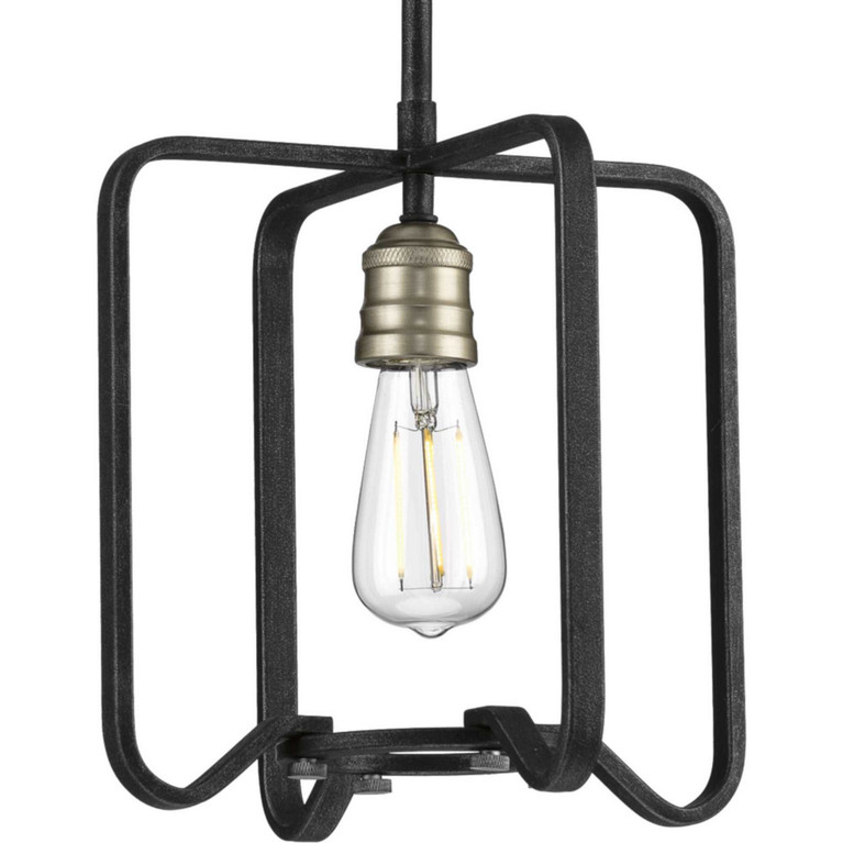 Progress Lighting - P500155-071 - One Light Mini Pendant - Foster - Gilded Iron