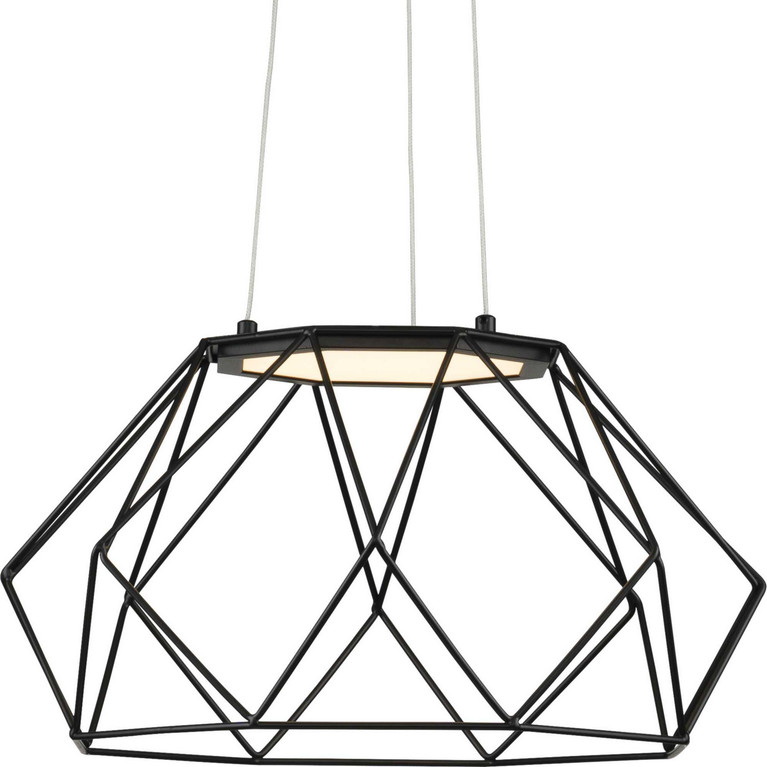 Progress Lighting - P500319-031-30 - LED Pendant - Geodesic LED - Matte Black