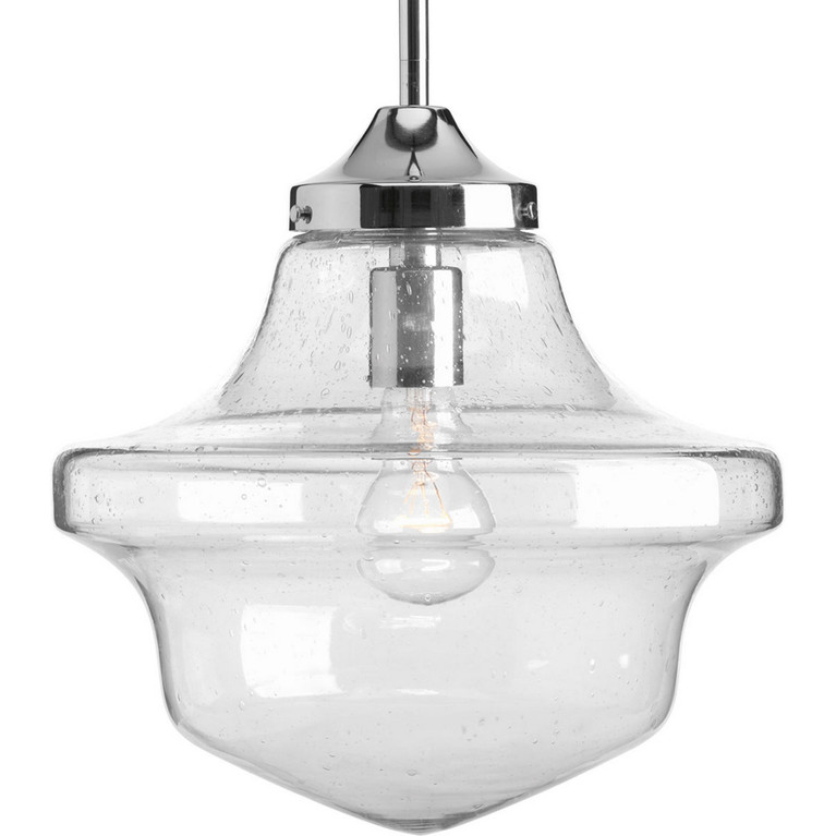 Progress Lighting - P5138-15 - One Light Pendant - Academy - Polished Chrome