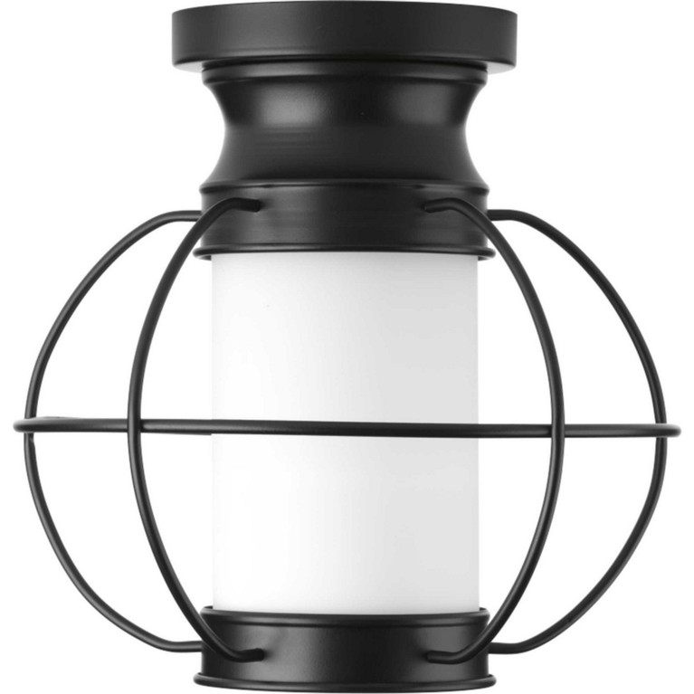 Progress Lighting - P550016-031 - One Light Flush Mount - Haddon - Black