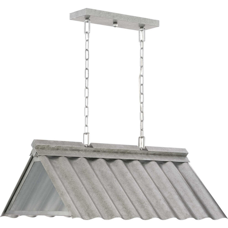 Progress Lighting - P550119-141 - Three Light Outdoor Pendant - Point Dume-Edgecliff - Galvanized