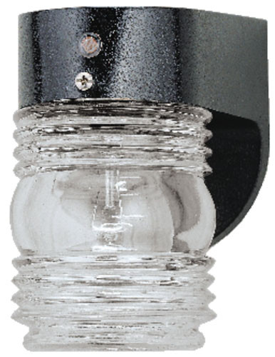 Westinghouse Lighting - 6694900 - One Light Wall Fixture - Jelly Jar - Black