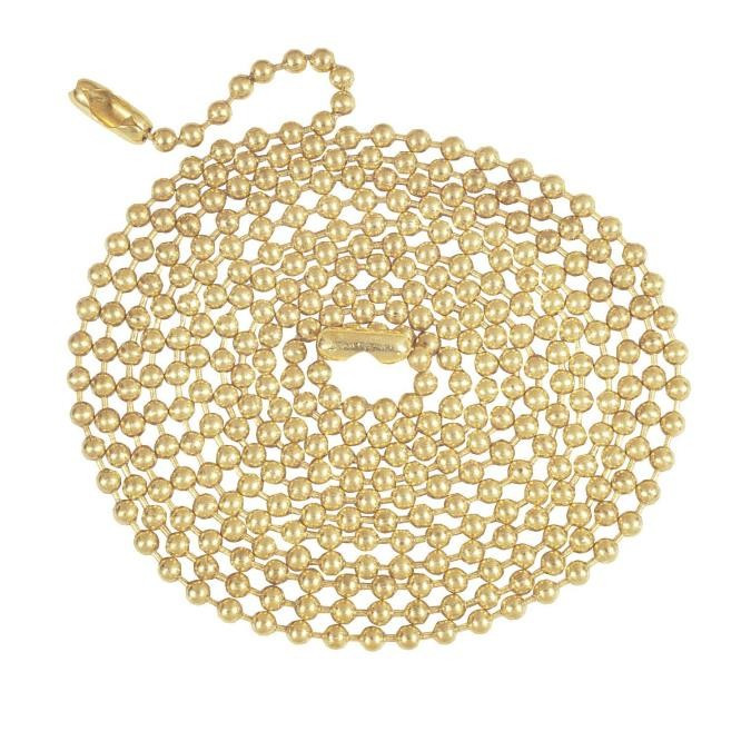 Westinghouse Lighting - 7016800 - 5' Beaded Chain with Connector - Beaded Chain - Brass-Plated