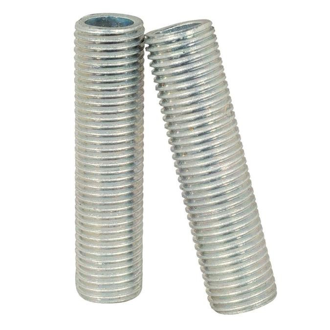 Westinghouse Lighting - 7060100 - Nipples Zinc-Plated - Nipples - Metallic Silver