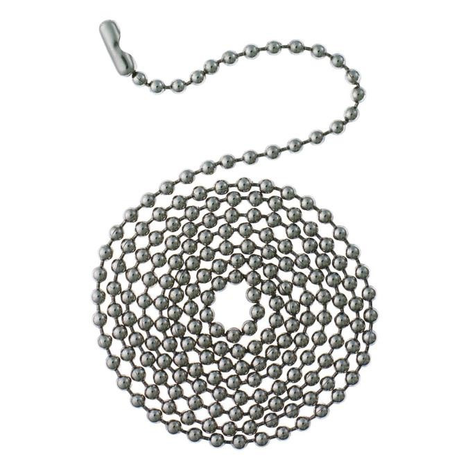 Westinghouse Lighting - 7704900 - 3 Ft. Beaded Chain with Connector - Beaded Chain With Connector - Stainless Steel
