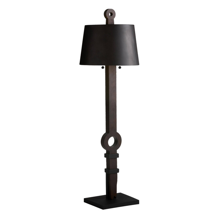 Arteriors - GDPFI03 - Two Light Floor Lamp - Totem - Ebony/Bronze
