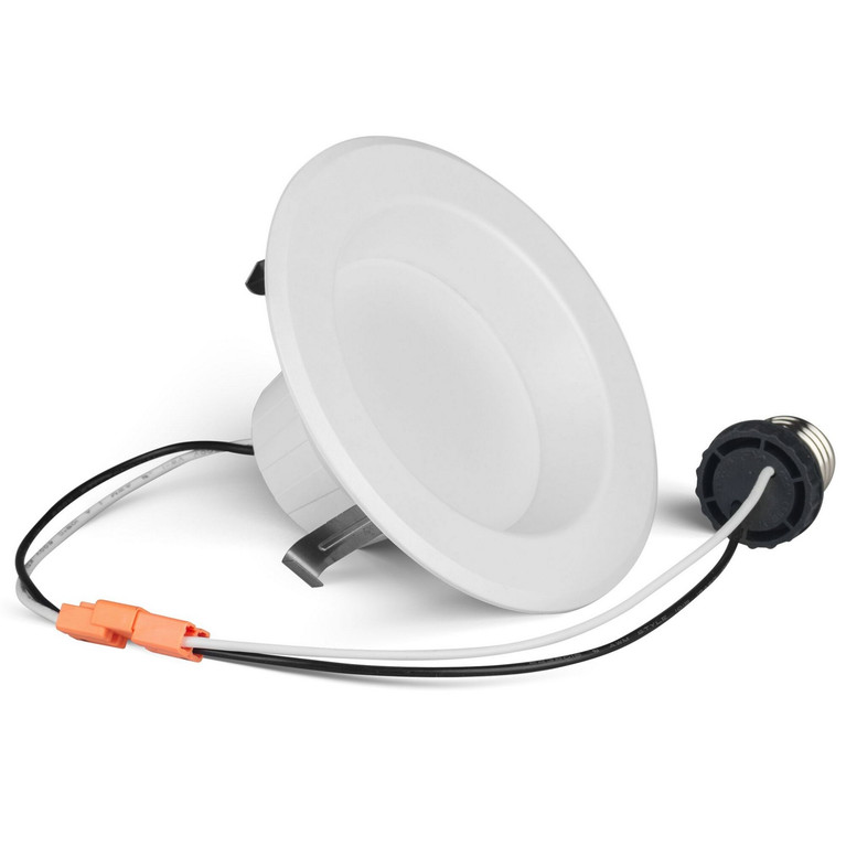 Bulbrite - 773190 - Recessed Downlight - White Round - Smooth Trim - Regressed