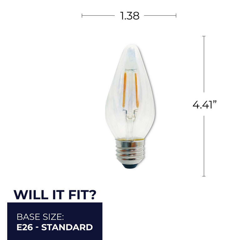 Bulbrite - 776580 - Light Bulb - Fiesta - Clear/Iridescent