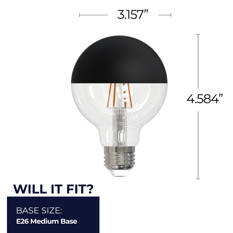 Bulbrite - 776835 - Light Bulb - Half Series - Half Black