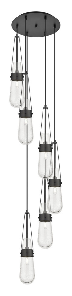 Innovations - 116-452-1P-BK-G452-4SDY - Six Light Pendant - Downtown Urban - Matte Black